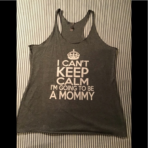 Next Level Apparel Tops - Fun maternity tank to size XL